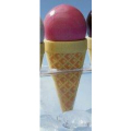 Wooden Strawberry Ice Cream Cone